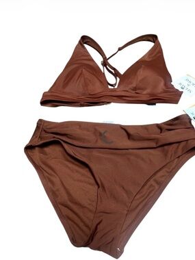 NEW Brown High Waisted Bikini Size M